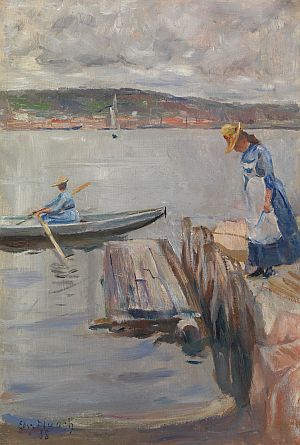 Edvard Munch Sommertag auf dem Anleger 1888 c Museum Kunst der Westkueste